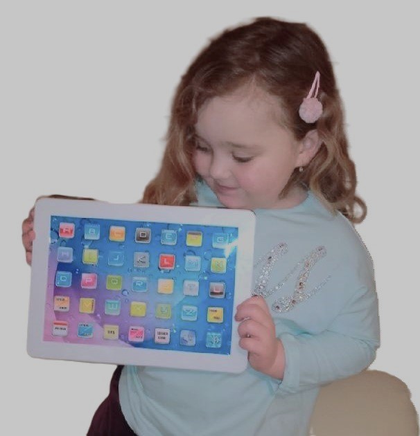 Chytrý vzdělávací tablet pro děti Learning Pad - modrý