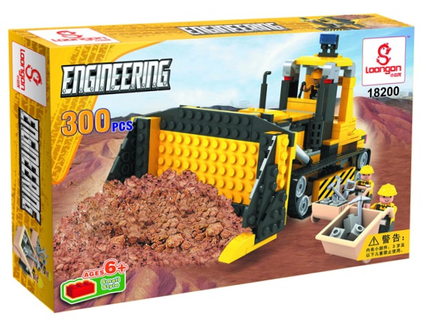 Stavebnice buldozer s příslušenstvím 18200 VÝPRODEJ