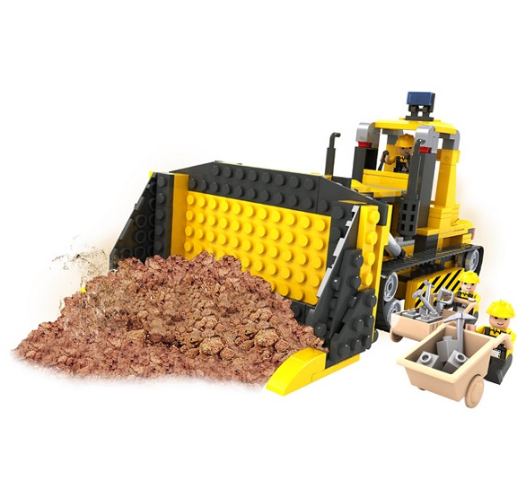 Stavebnice buldozer s příslušenstvím 18200 VÝPRODEJ