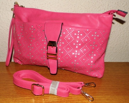 Kabelka psaníčko Bag Crossbody 633-2 - růžová VÝPRODEJ