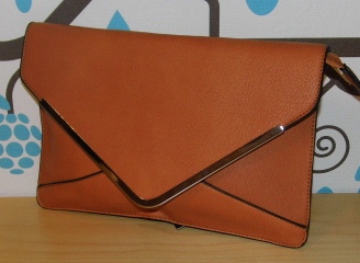 Kabelka psaníčko Bag Crossbody GHO393 - oranžová/hnědá VÝPRODEJ