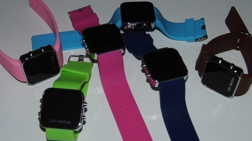 Silikonové hodinky Modern Watch - růžové VÝPRODEJ