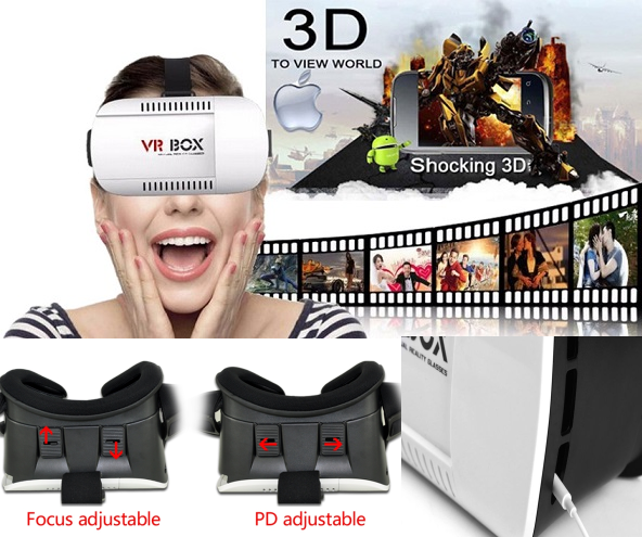 3D Brýle pro virtuální realitu - VR BOX