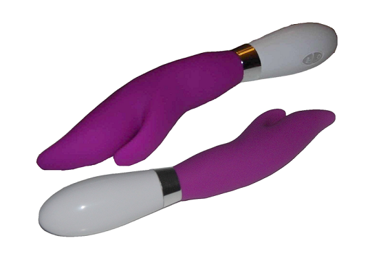 Vibrátor Docoo Double G-bod - fialový 