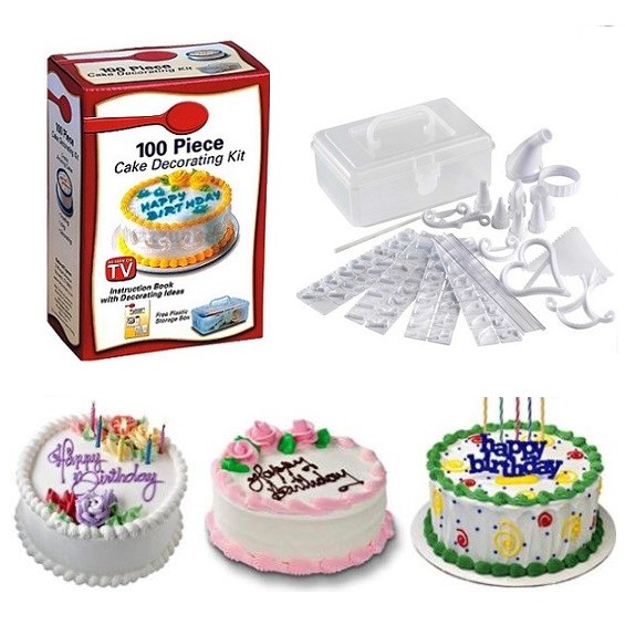 Sada na zdobení dortů 100ks  - Cake Decorating Kit