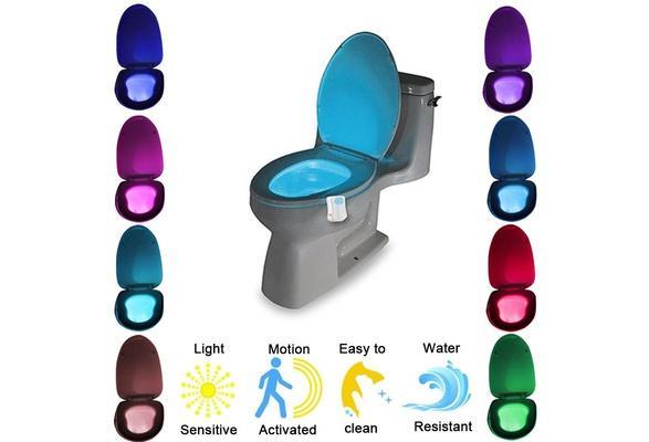 Senzorové LED světlo na toaletu