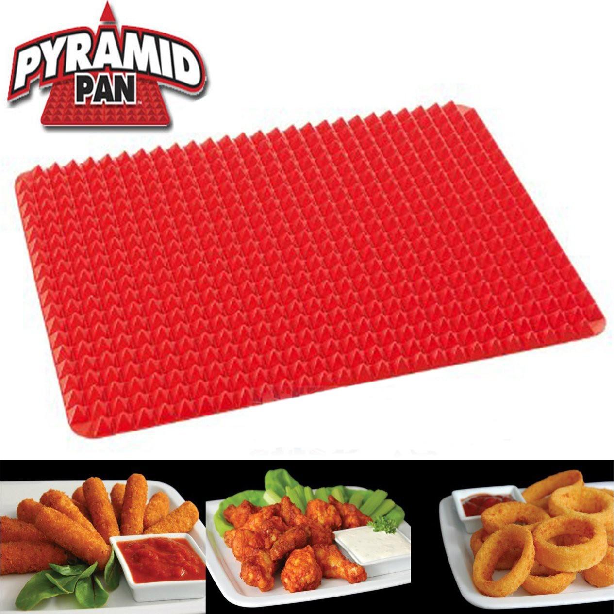 Silikonová podložka na pečení Pyramid Pan - červená
