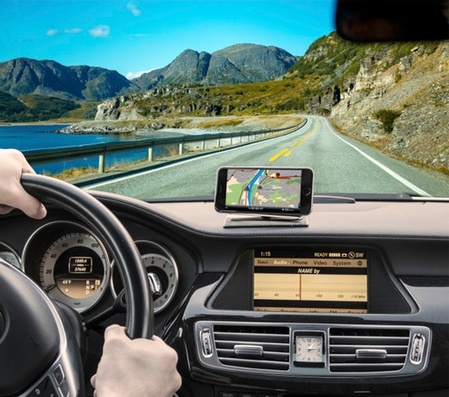 EZ Way univerzální polohovatelný držák GPS/telefonu