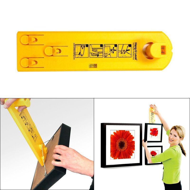 Pomocník pro zavěšení obrazů s vodováhou