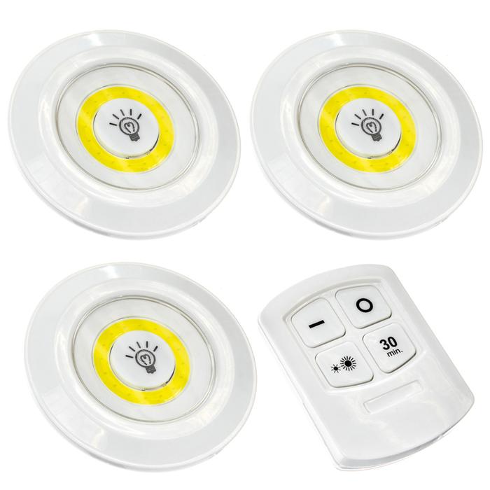 LED světlo s ovladačem Light Remote Control 3ks
