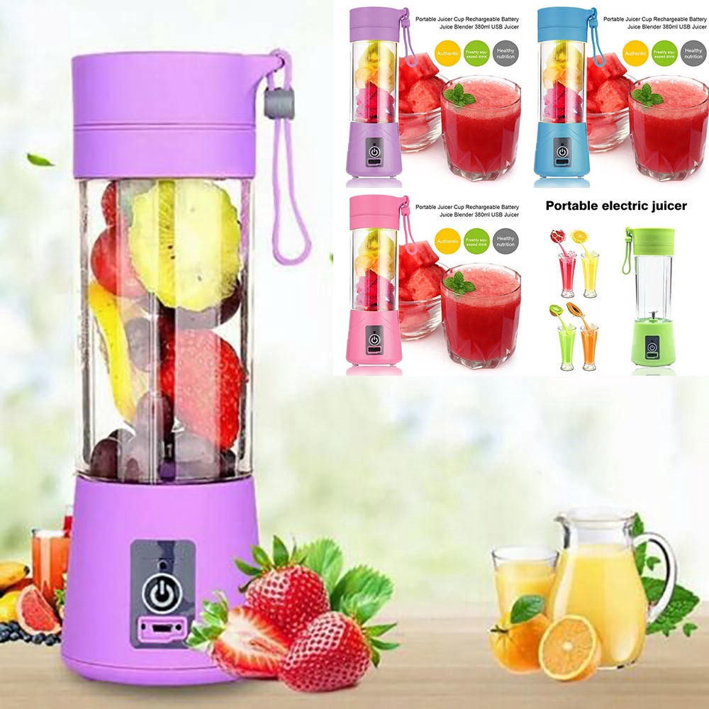 Přenosný USB Smoothie Juicer mixér HM 03 - fialový