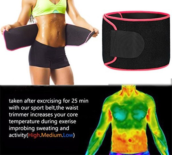 Bederní hubnoucí pás Sweat Belt - velikost M