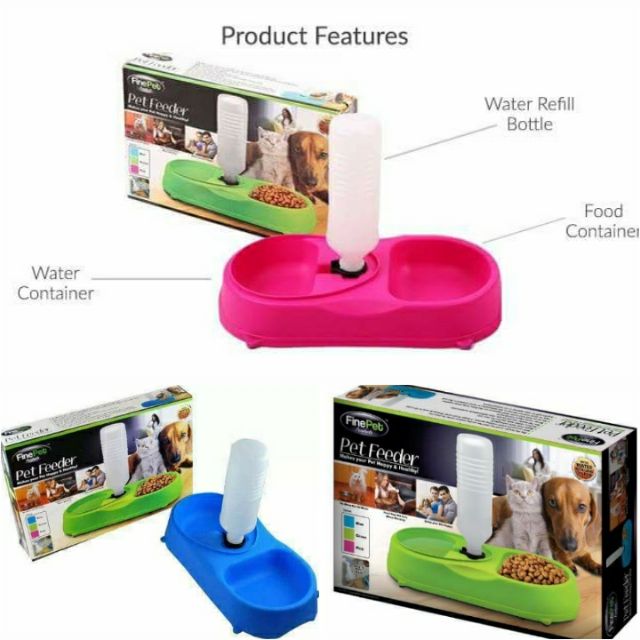 Automatický dávkovač krmiva pro psy a kočky Pet Feeder - růžový