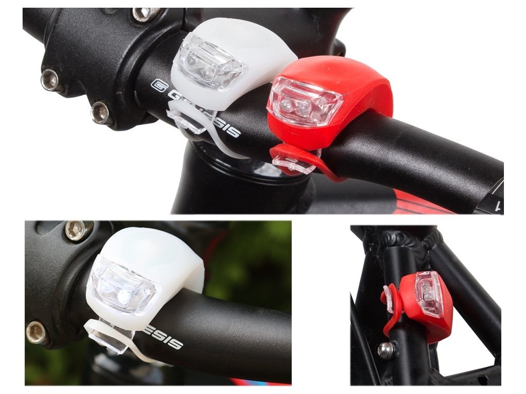 Silikonové LED světlo na kolo 2ks