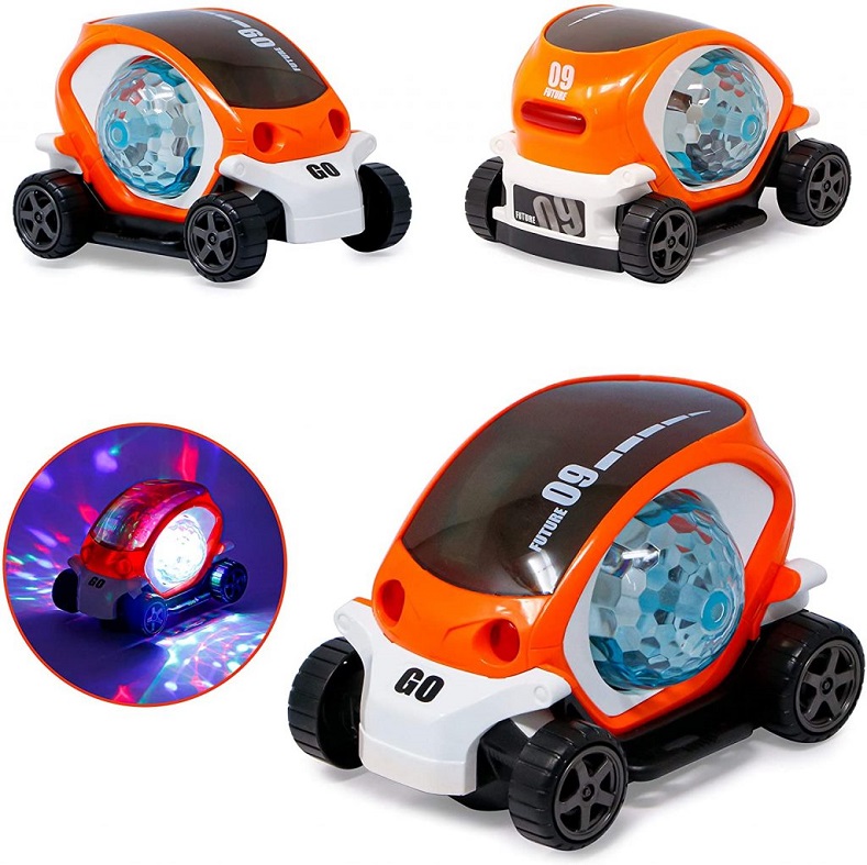 Autíčko se zvukem a LED světlem 09 Future - oranžové