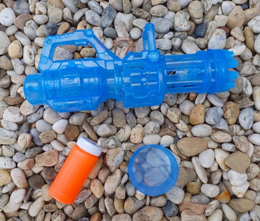 Bublinková pistole bublifuk 13 bubble blaster - modrá