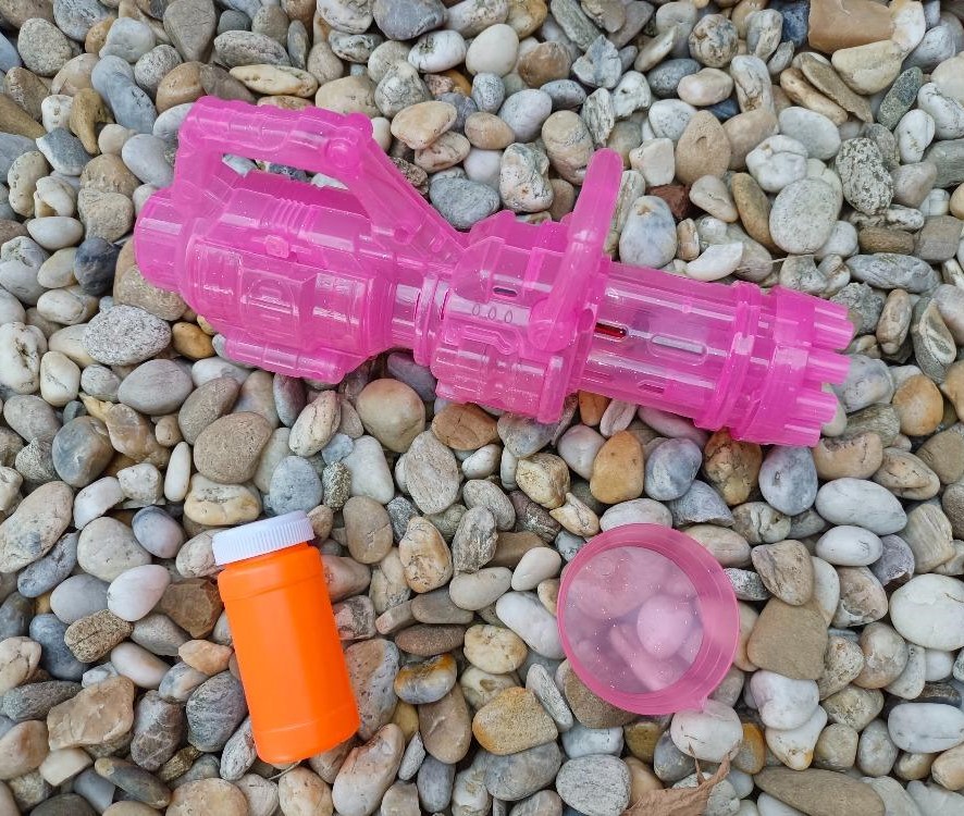 Bublinková pistole bublifuk 13 bubble blaster - růžová