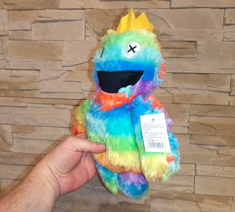 Plyšová hračka Rainbow Roblox Friends - duhovaný s korunkou