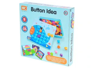 Vzdělávací mozaika Button Idea - modrá