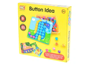 Vzdělávací mozaika Button Idea - žlutá