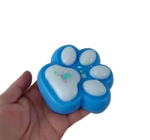 Relaxační silikonová tlapka Mochi Squishy - modrá