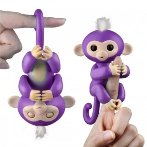 Interaktivní zábavná opička Happy Monkey - fialová
