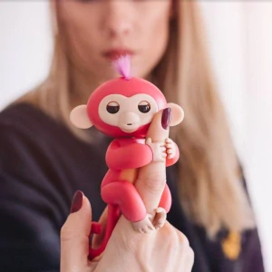 Interaktivní zábavná opička Happy Monkey - červená