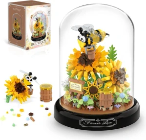 Stavebnice botanická zahrada s květy YKO Boutique P2280 - slunečnice