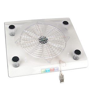 Chladící LED stojan pod notebook s ventilátorem 