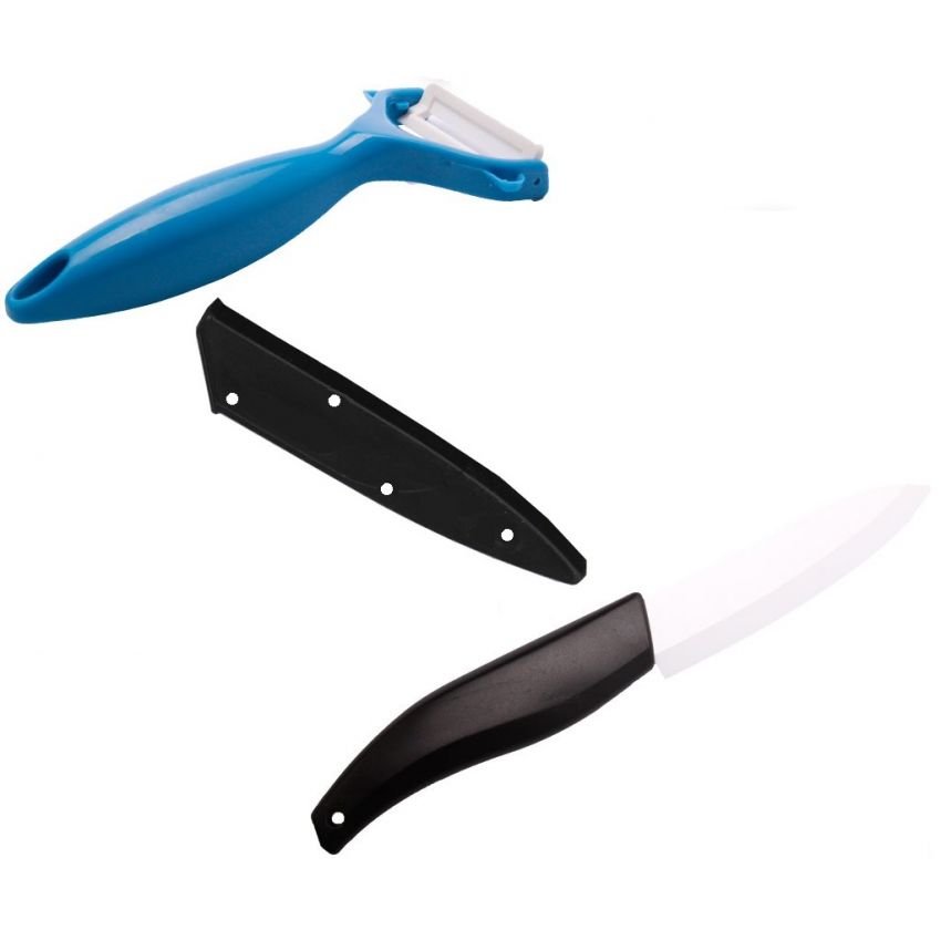 Keramický nůž se škrabkou Ceramic Knife 2v1
