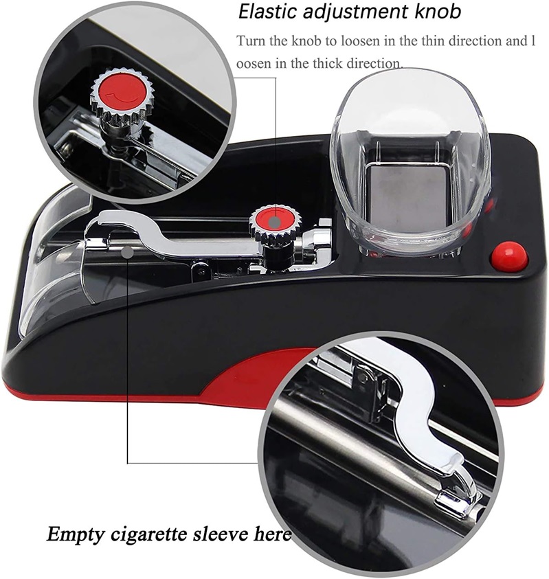 Elektrická plnička tabáku cigaret GR-12-005 červená