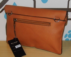 Kabelka psaníčko Bag Crossbody GHO393 - oranžová/hnědá VÝPRODEJ