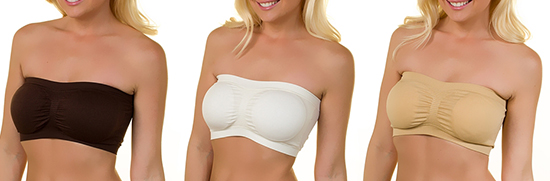 Podprsenka Padded Seamless Bra vel. XXL - černá/bílá