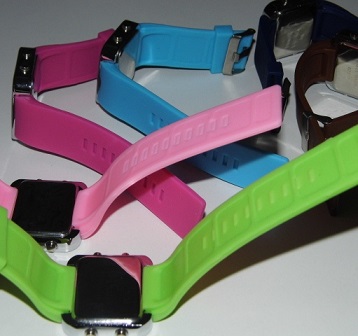 Silikonové hodinky Modern Watch - růžové VÝPRODEJ