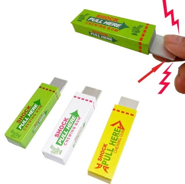 Žertovná šokující žvýkačka Shock Chewing Gum - více barev na výběr