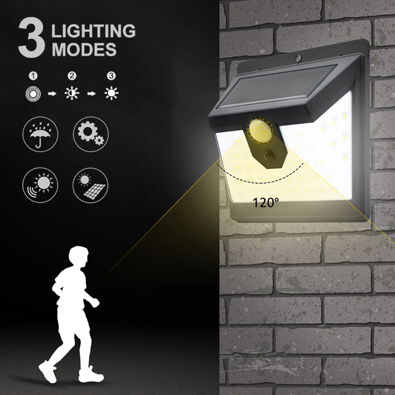 Solární LED svítilna se senzorem pohybu T-2866