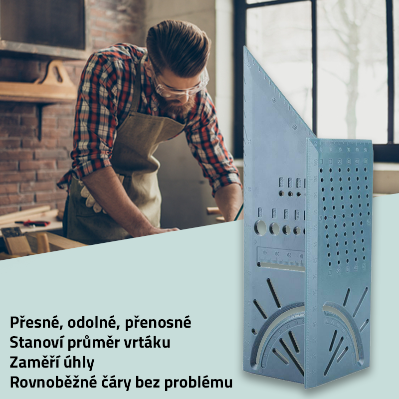 4L 7752 Tesařské pravítko 