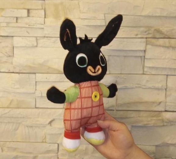 Plyšová hračka králíček Bing 28 cm - obleček s kárem