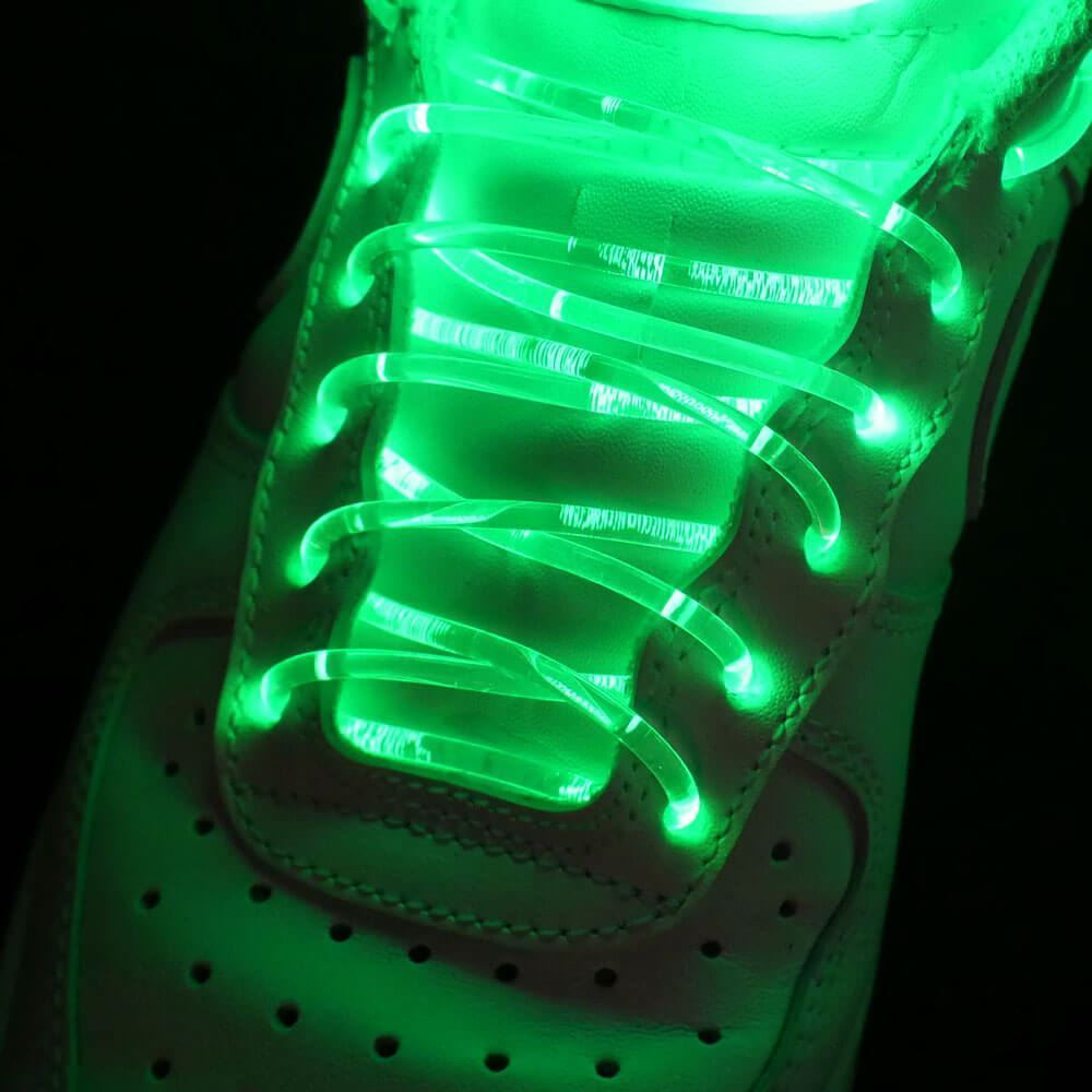 4L 156b LED svítící tkaničky - zelené