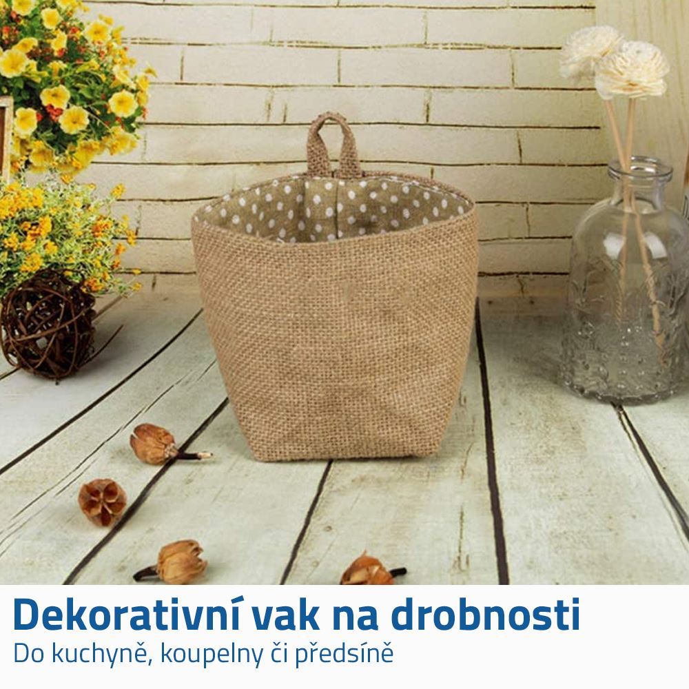 4L 8309 Závěsný košík plátěný