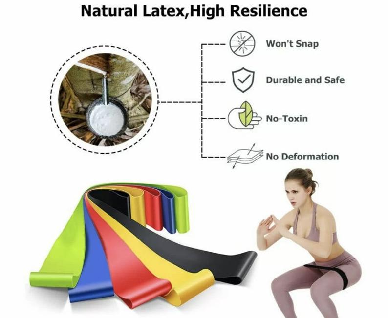 Gumy na cvičení Exercise Resistance 5 kusů