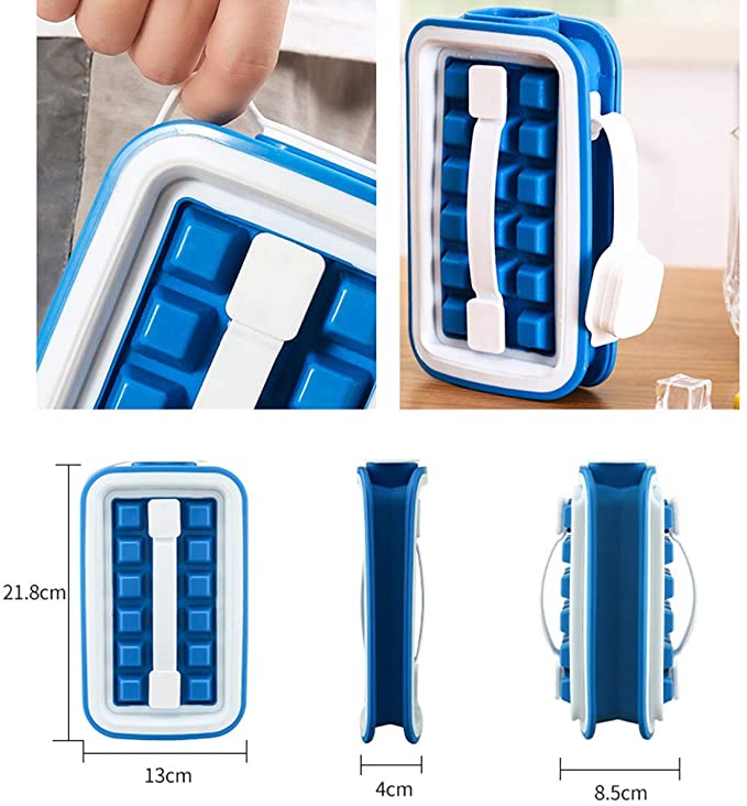 Výrobník ledu a přenosná láhev na vodu Ice Cube Tray