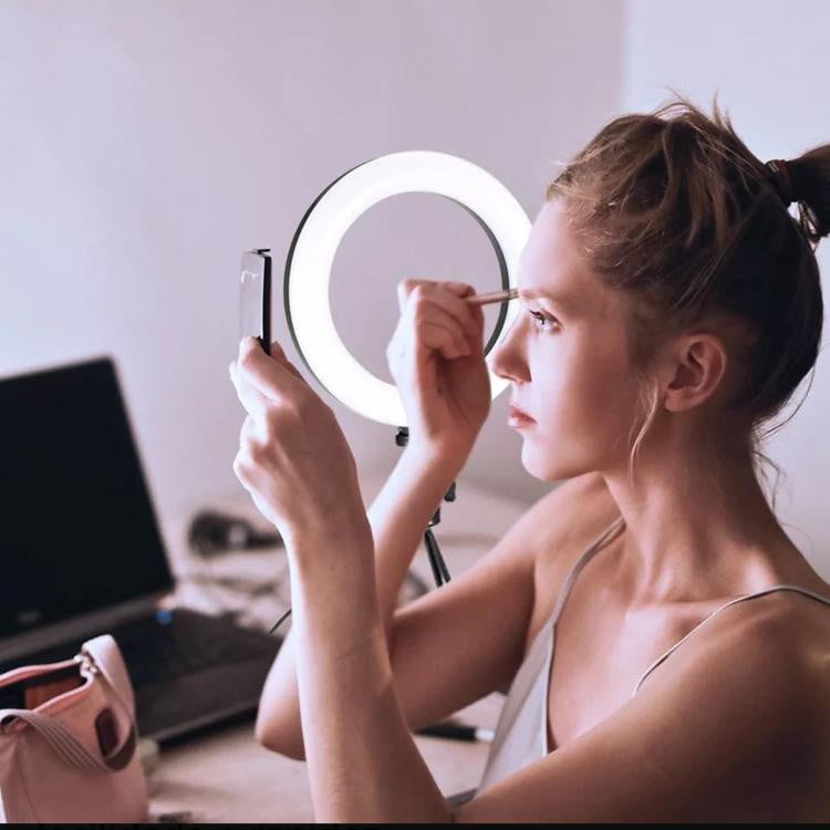 Kruhové LED světlo na selfie - průměr 16cm