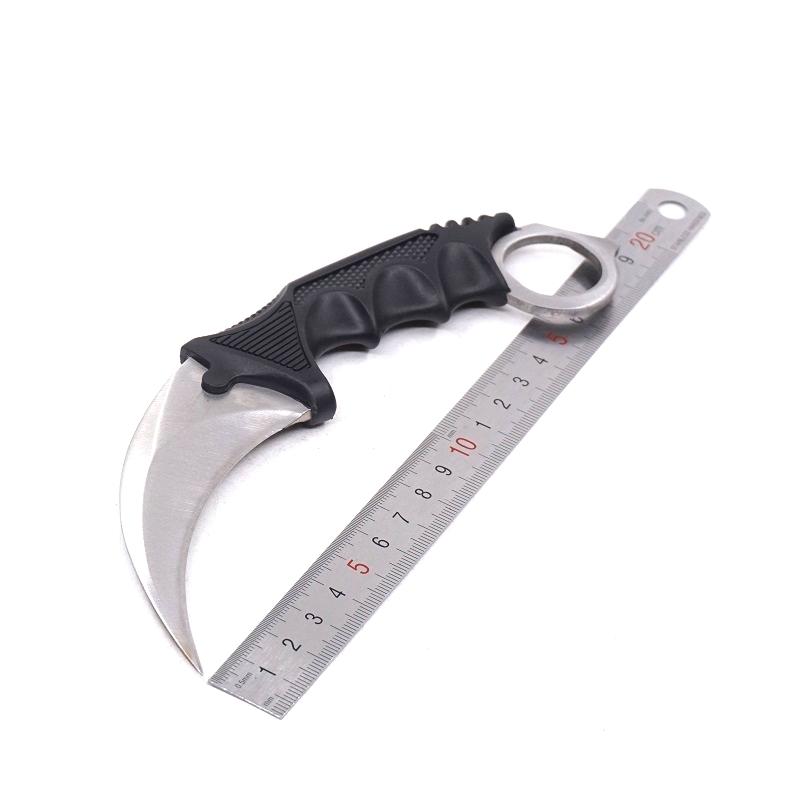 Nůž karambit s pouzdrem - stříbrný