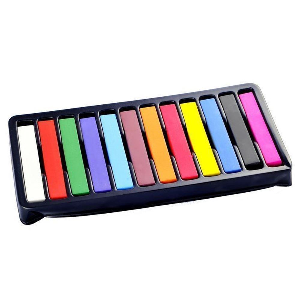 Barevné křídy na vlasy Hair Chalk 12 kusů