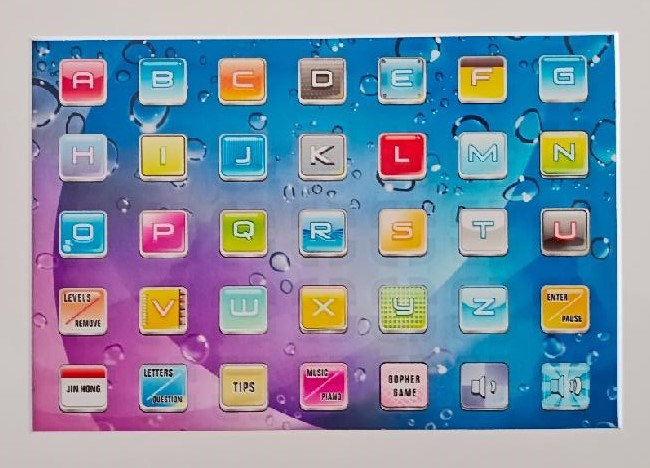Chytrý vzdělávací tablet pro děti Learning Pad - modrý