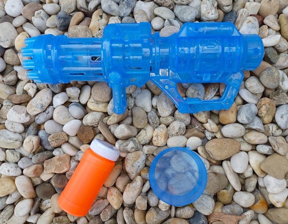 Bublinková pistole bublifuk 13 bubble blaster - modrá