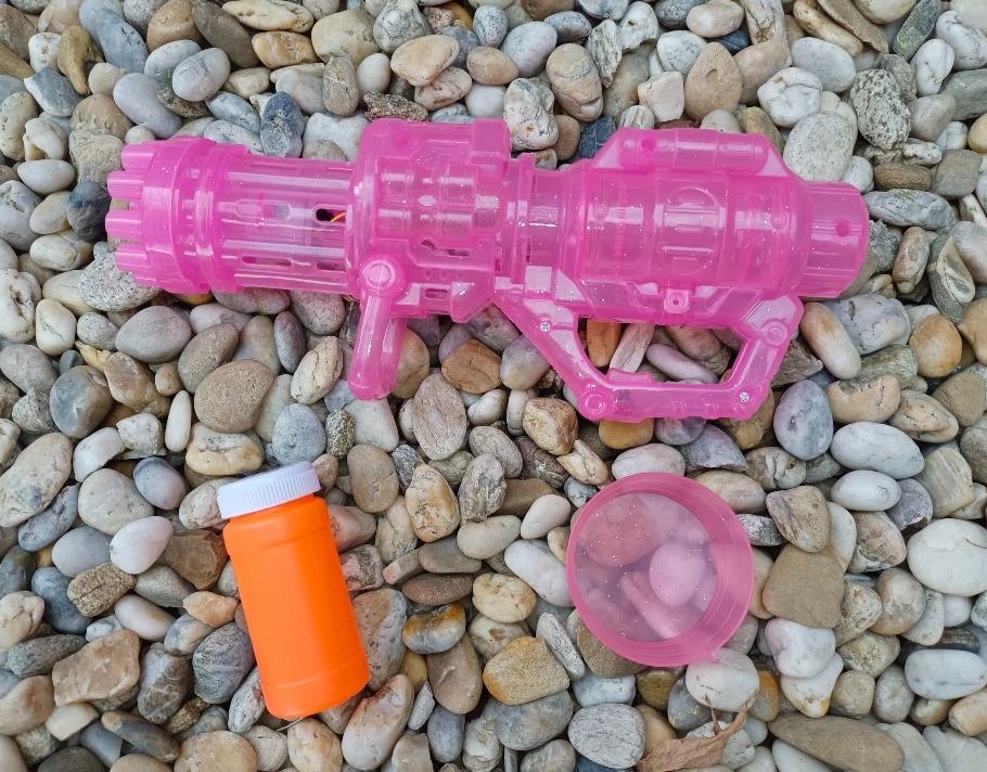 Bublinková pistole bublifuk 13 bubble blaster - růžová