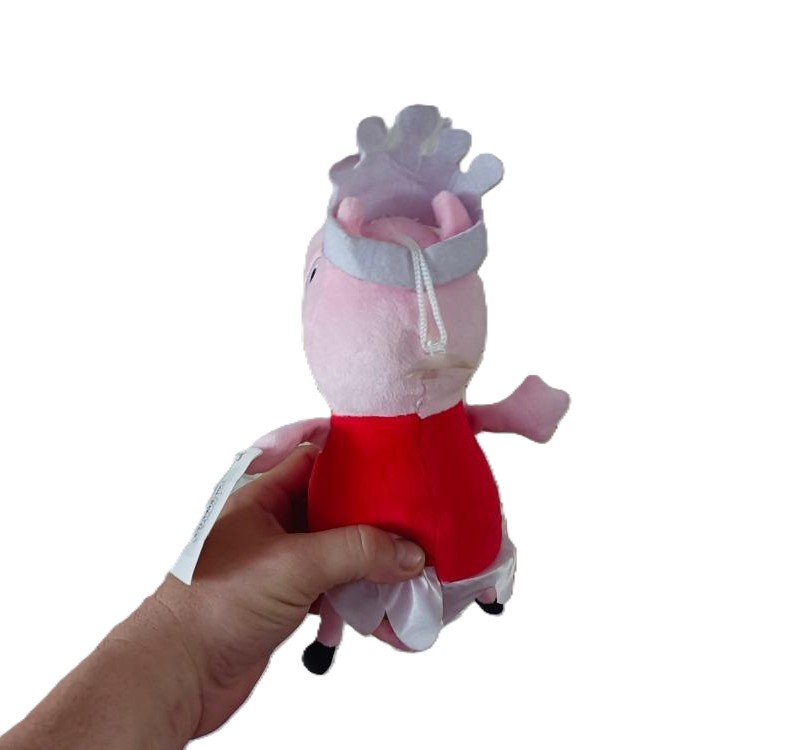 Plyšová hračka prasátko Peppa Pig s korunkou