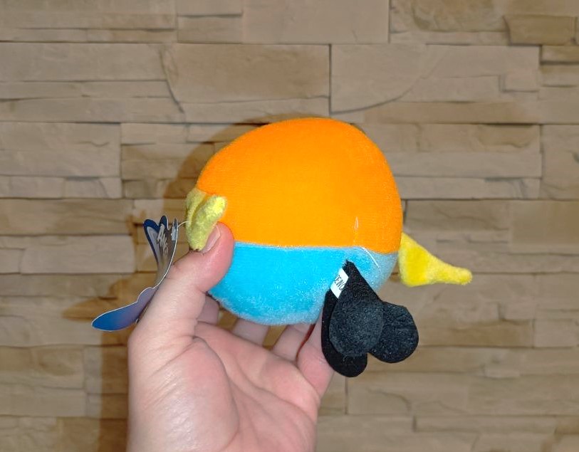 Plyšová hračka Angry Birds Space - oranžový/modrý